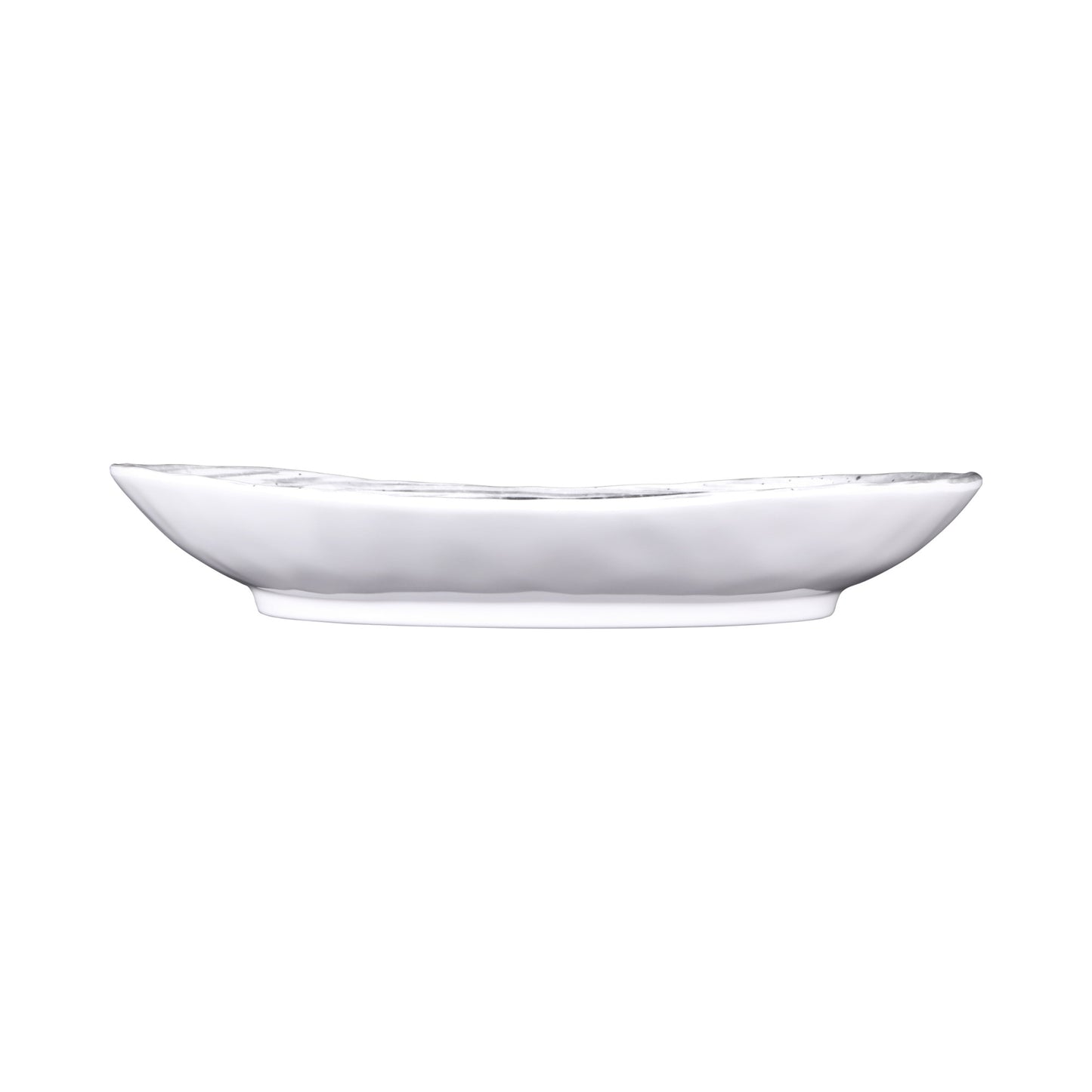 Melamine Deep Oval Plate - Black Design