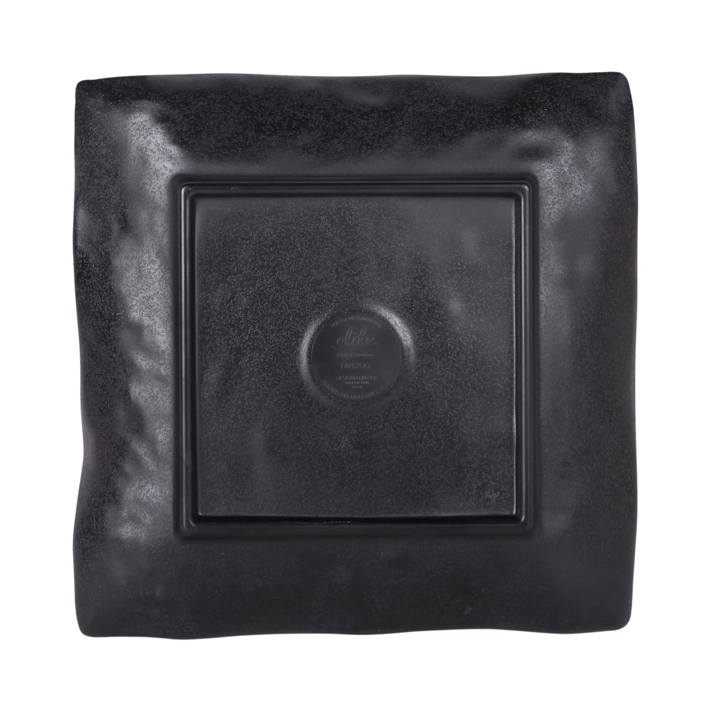 Melamine Square Plate - Coal