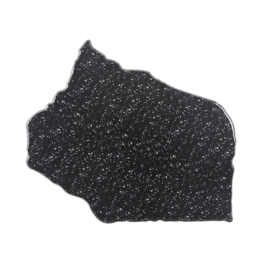 Melamine Irregular Display Stone - Black Granite