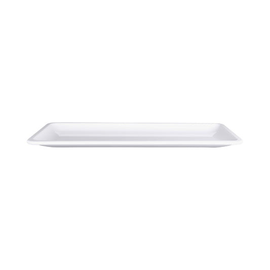 Melamine Rectangular Coupe Platter - White