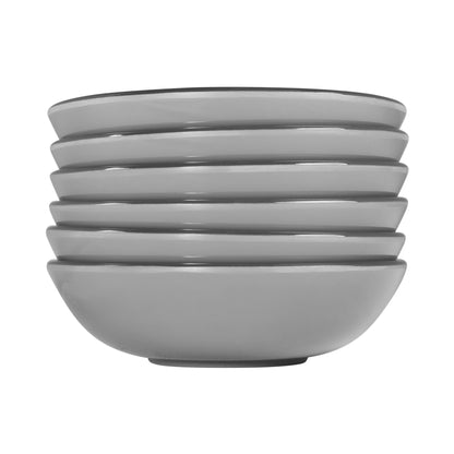 Melamine Small Round Crackle Bowl - Gray
