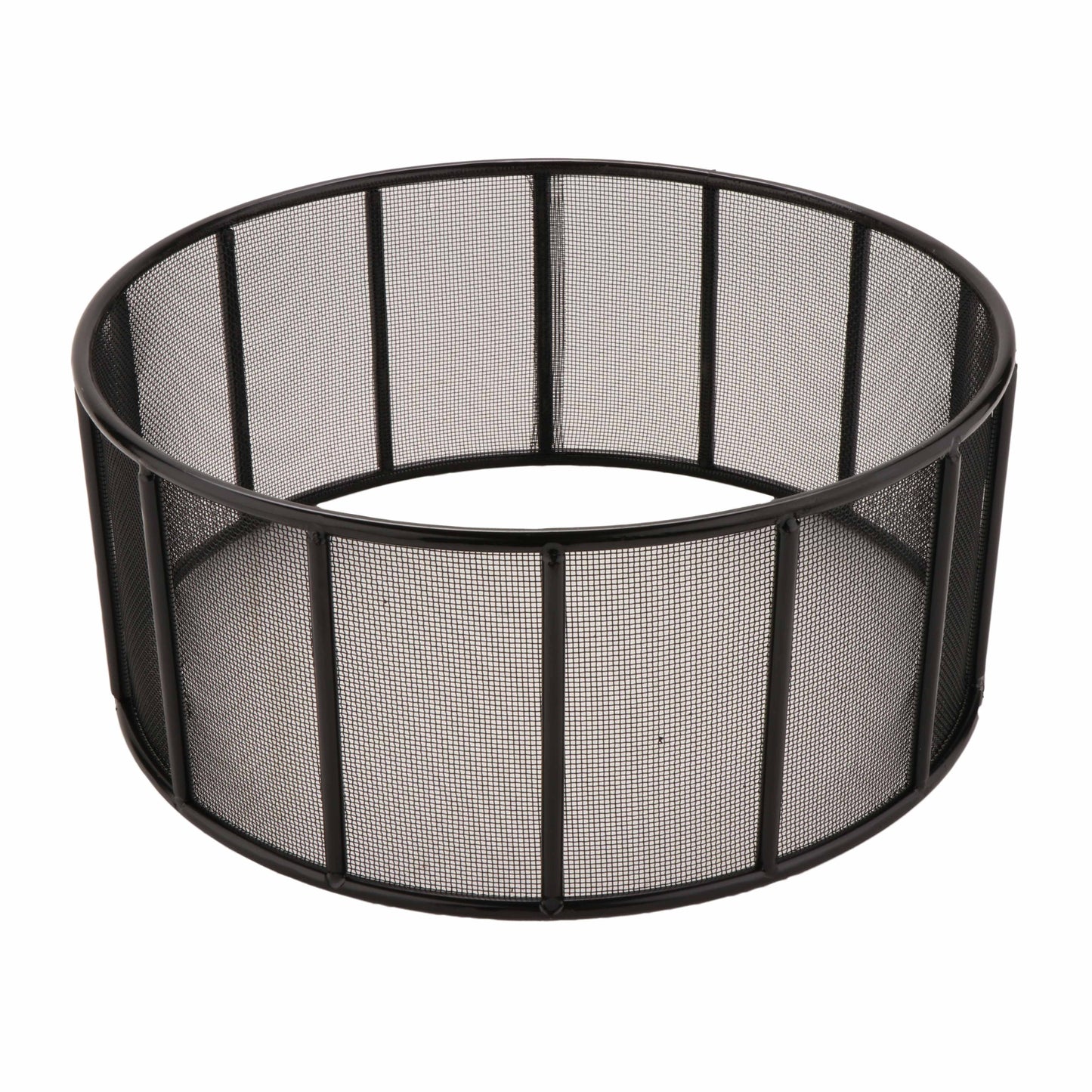 14" Black Round Mesh Fence Riser, 6" tall