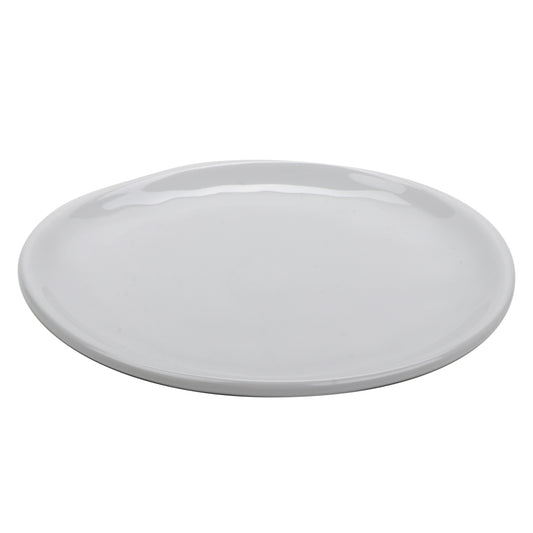5.5" Melamine, Small Round Bread/Side Dish Plate, G.E.T. Arctic Mill (12 Pack)