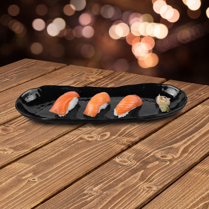 Melamine Uneven Edge Tray - Black