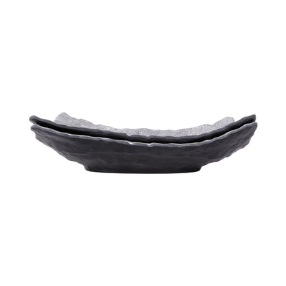 Melamine Rectangular Bowl - Coal