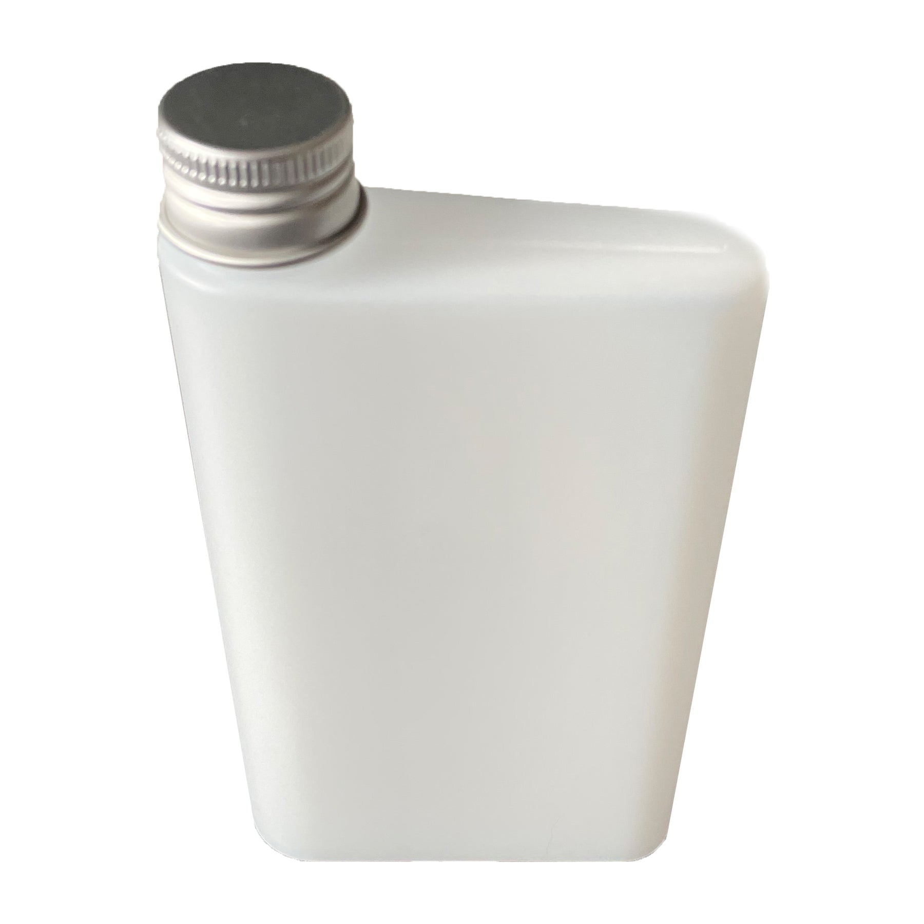 7 oz. Semi-Translucent, HDPE, Flask Bottle with Lid, 3.25" L x 1" W x ...
