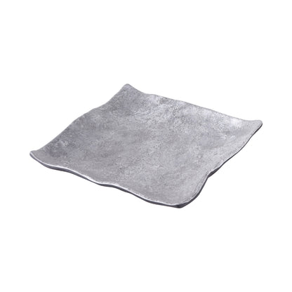 Melamine Square Plate - Coal
