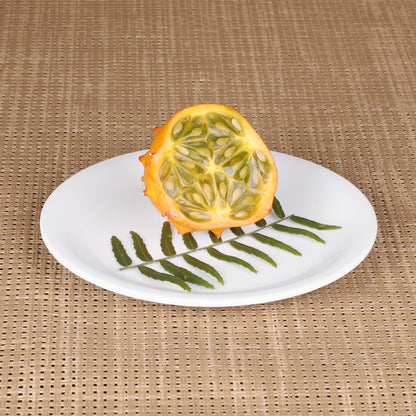 Melamine Round Plate - White