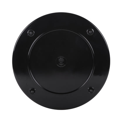 Melamine Round Flat Plate - Black