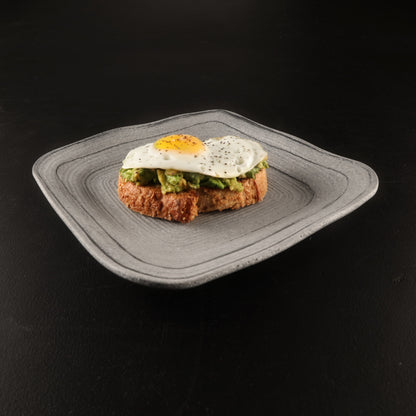 Melamine Irregular Square Plate - Granite Stone Design
