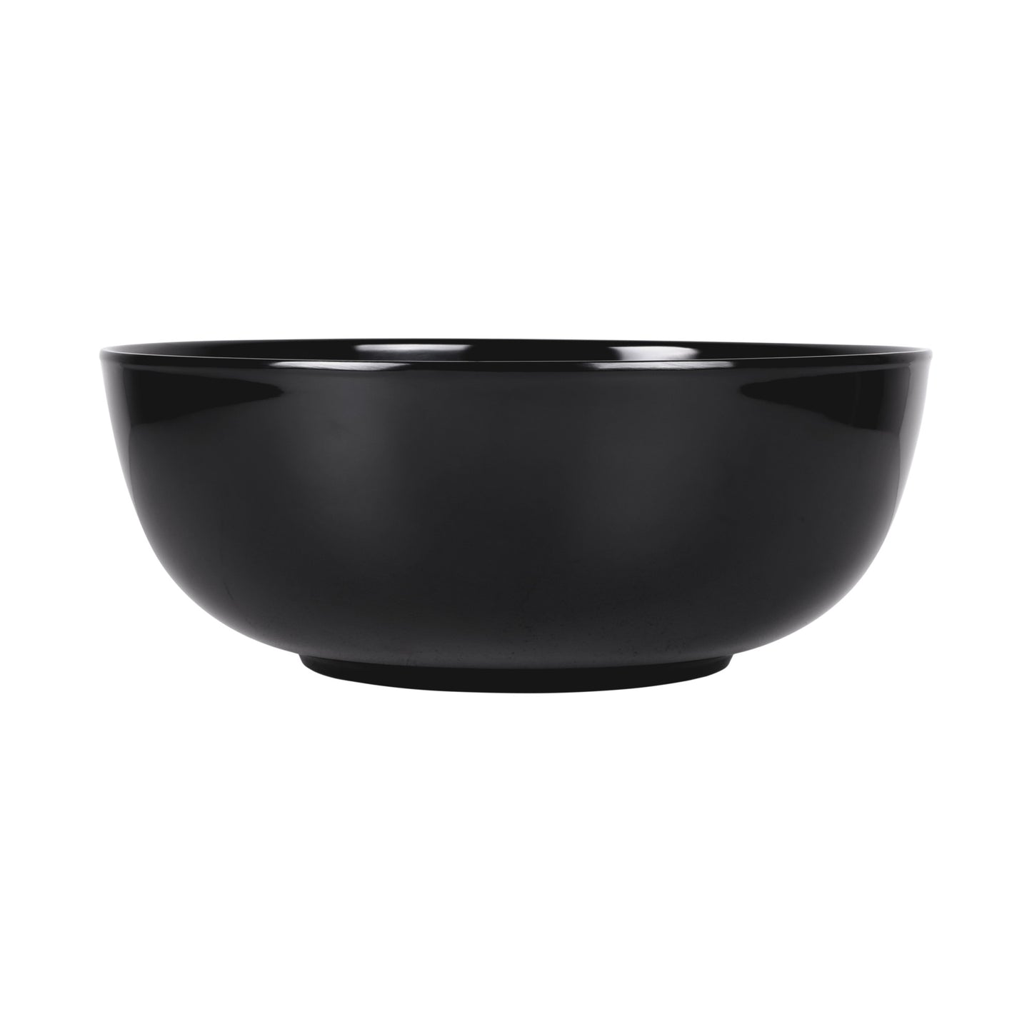 Melamine Large Round Bowl - Black