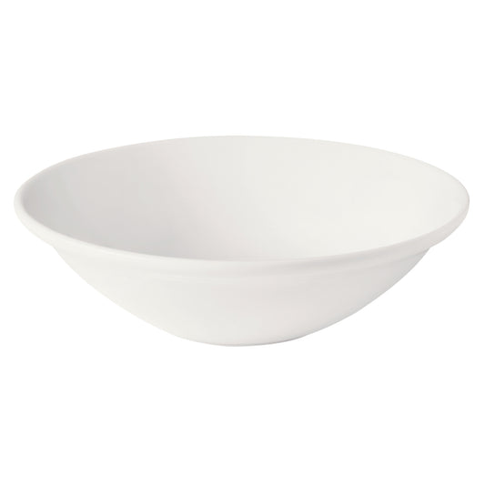 15.5 oz. Bright White Porcelain Bowl, 7" Dia., Corona Actualite (Stocked) (12 Pack)