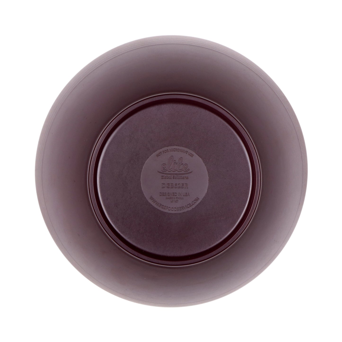Melamine Round Bowl - Purple Glaze