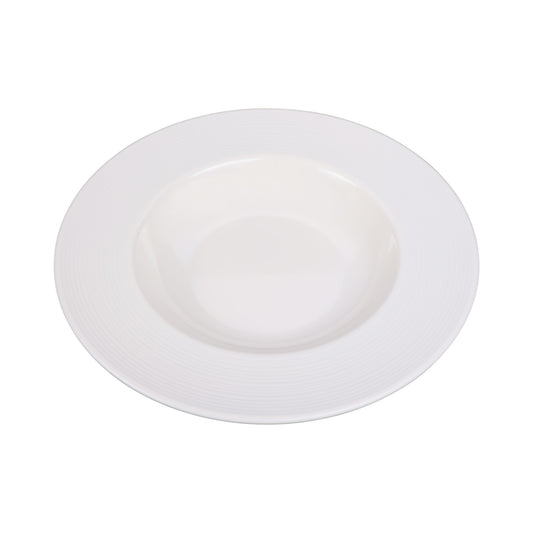 Melamine Round Past/Soup Bowl - Cream Glaze