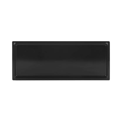 Melamine Rectangular Reversible Bin Lid - Black