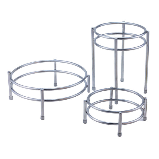 Tall Stainless Steel Round Riser