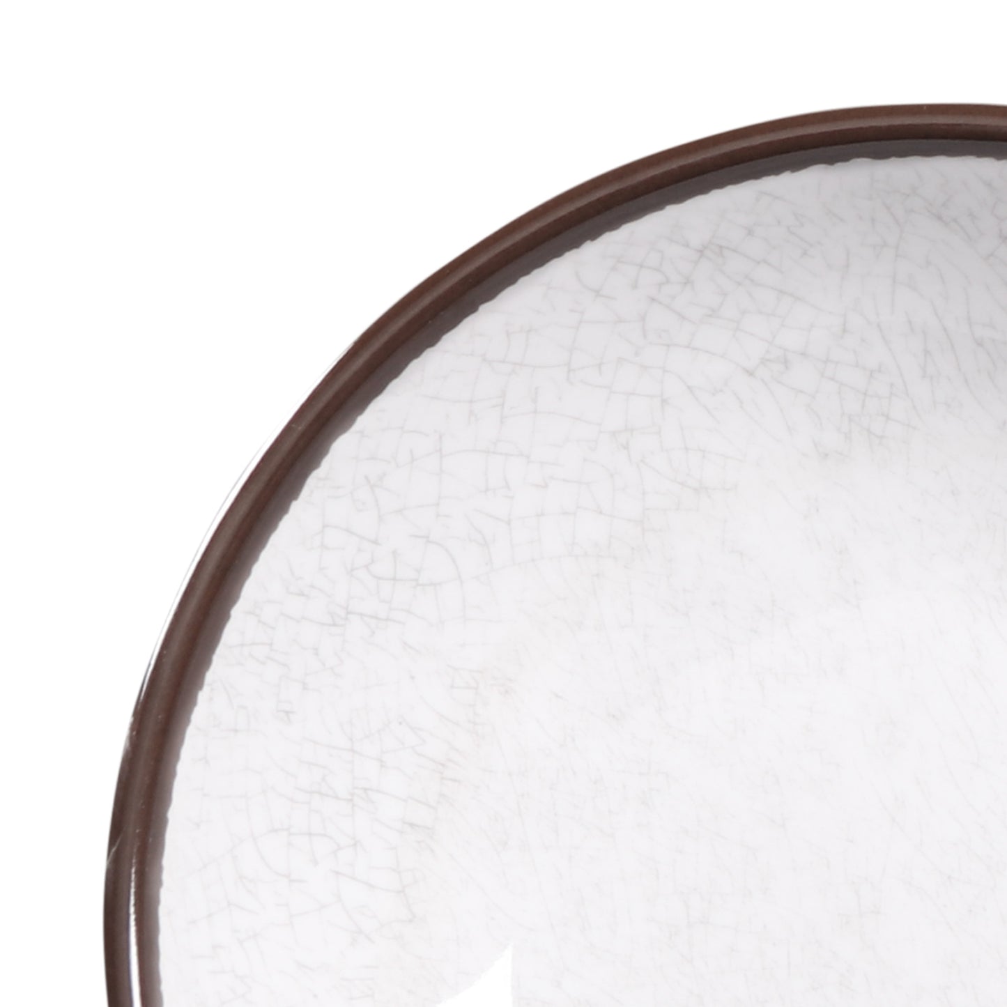 Melamine Round Crackle Bowl - White