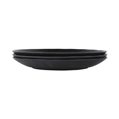 Melamine Round Plate - Black