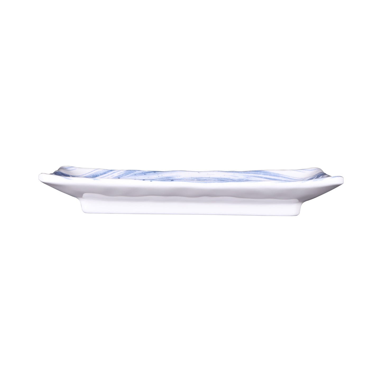 Melamine Rectangular Plate - Navy Design