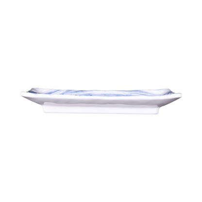 Melamine Rectangular Plate - Navy Design