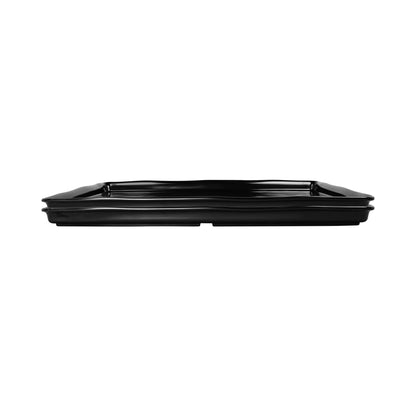 Melamine Rectangular Organic Tray - Black