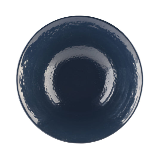 Melamine Bowl - Aubergine Matte Finish Outside/Lapis Gloss Finish Inside