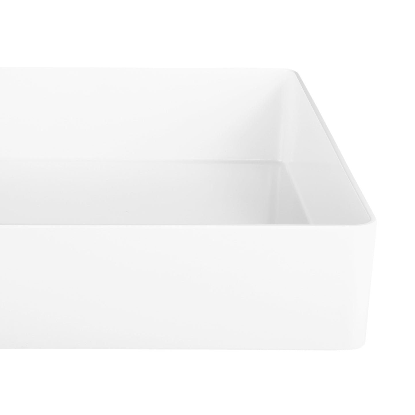 Melamine Two Compartment Cabana Box - White