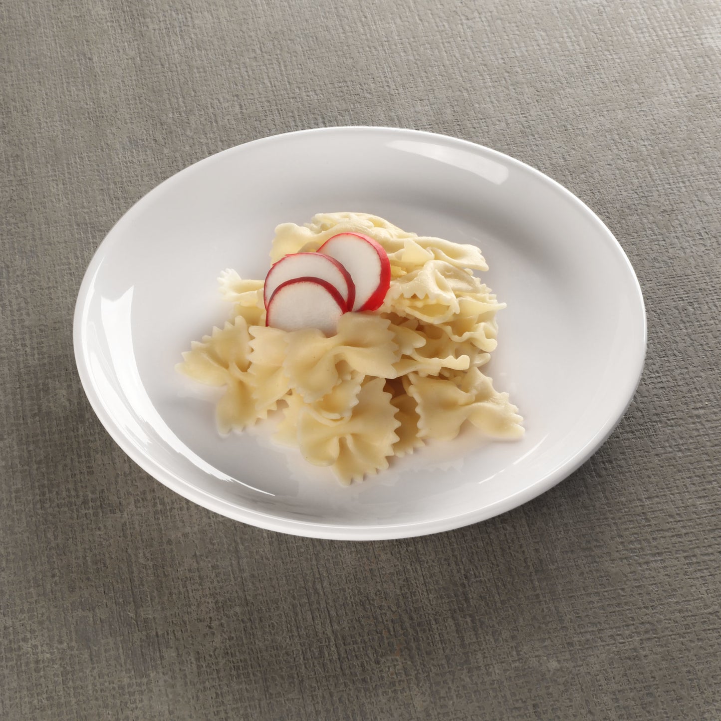 Melamine Round Coupe Plate - White