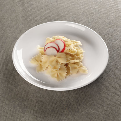 Melamine Round Coupe Plate - White