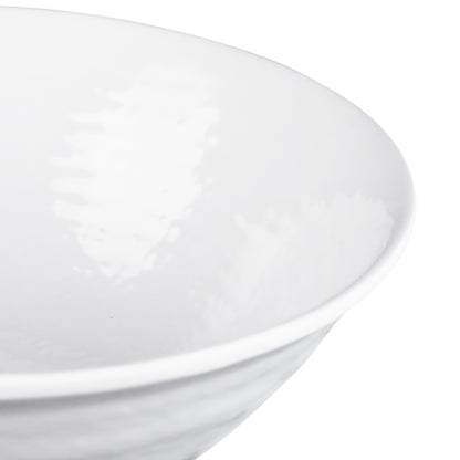 Melamine Bowl - White Matte Finish Outside/White Gloss Finish Inside