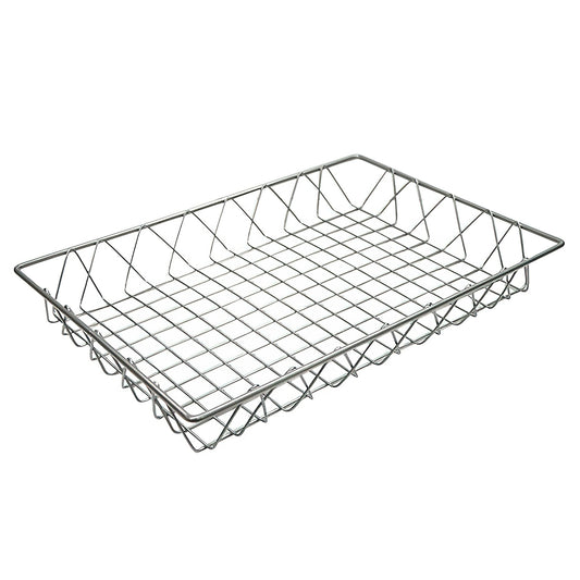18" x 12" Rectangular Wire Pastry Basket, 2" deep