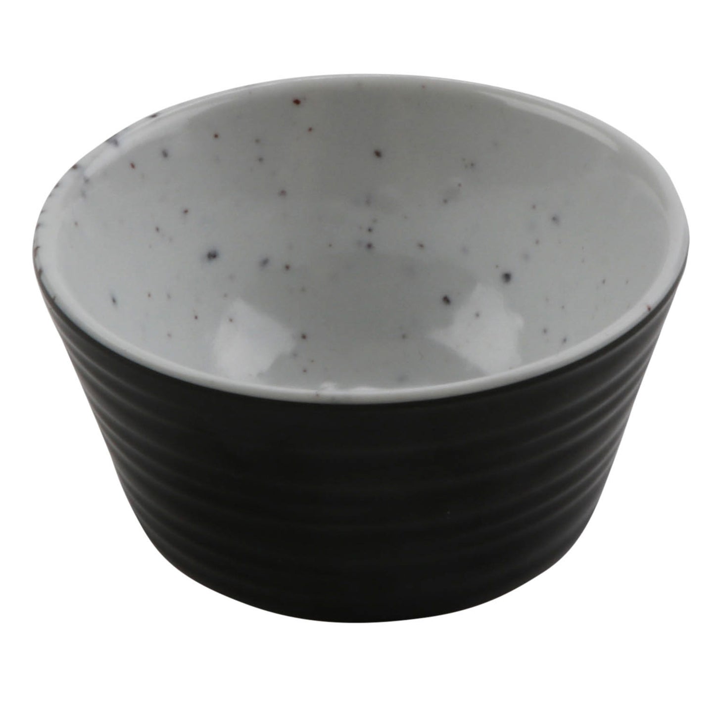 1.5 oz revolve stone natural/black melamine ramekin with organic texture, 2.44"L x 2.44"W x 1.19"H, GET, cheforward