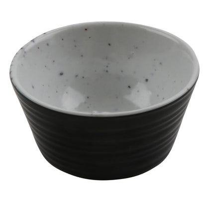 1.5 oz revolve stone natural/black melamine ramekin with organic texture, 2.44"L x 2.44"W x 1.19"H, GET, cheforward