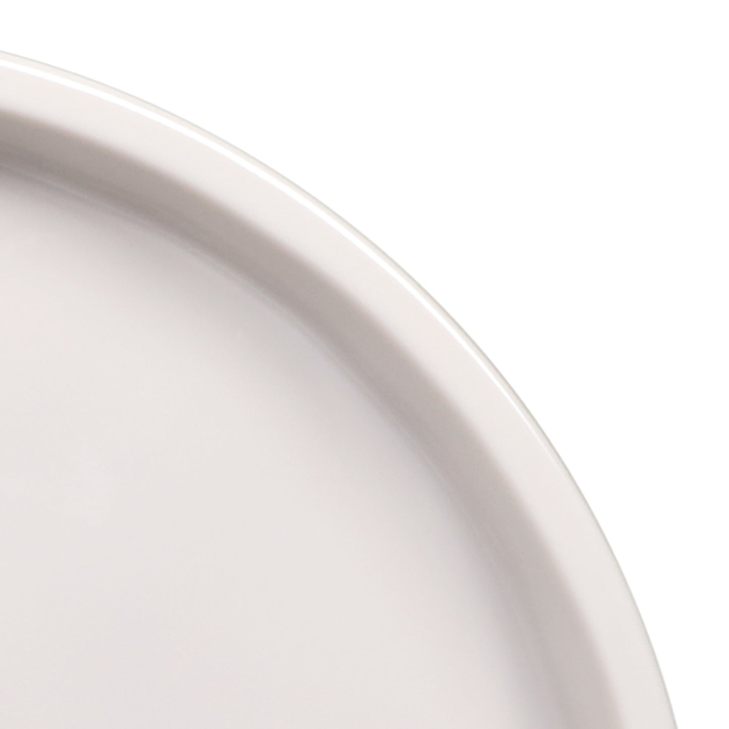 Melamine Round Coupe Plate - Cream Glaze