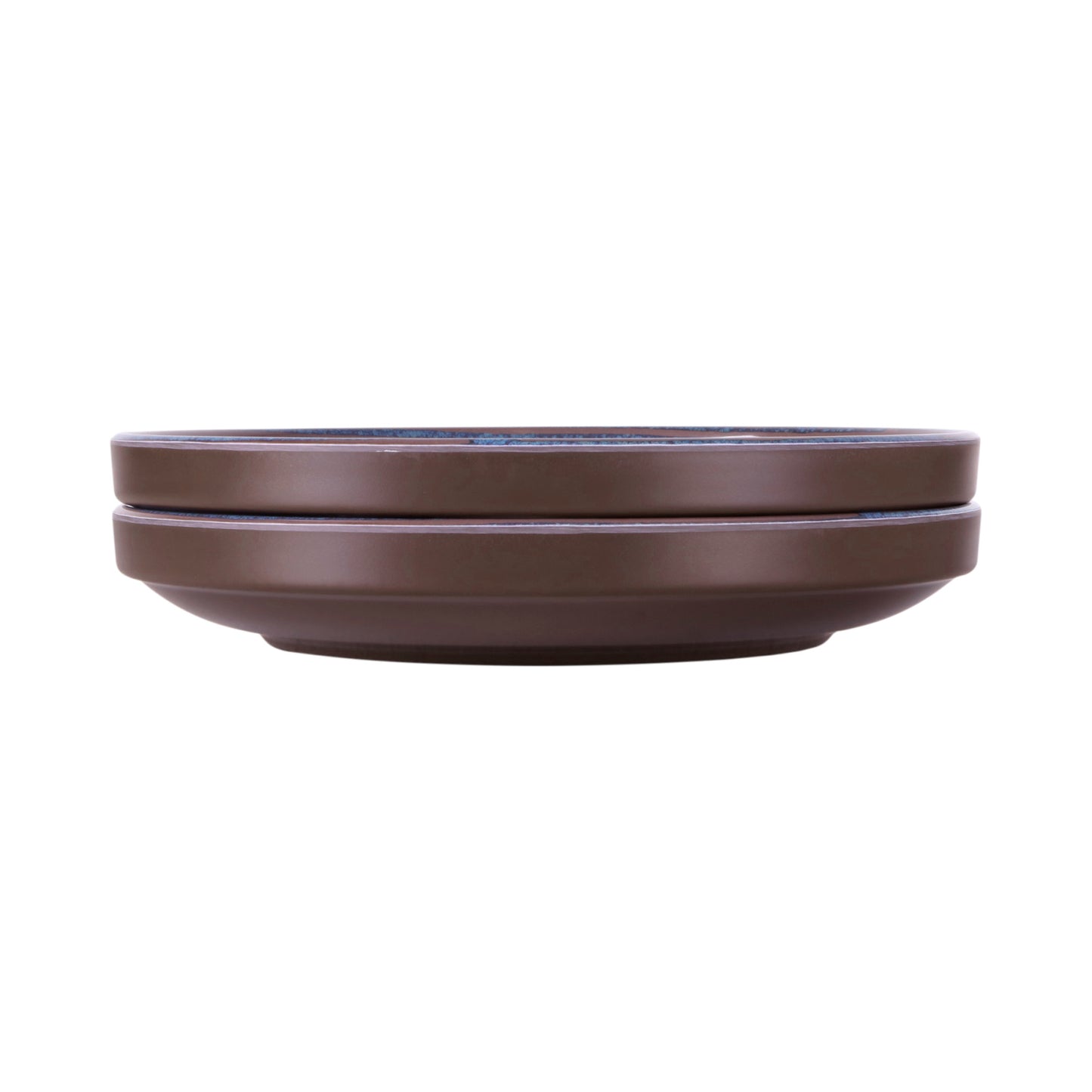Melamine Round Coupe Plate - Stardust Blue