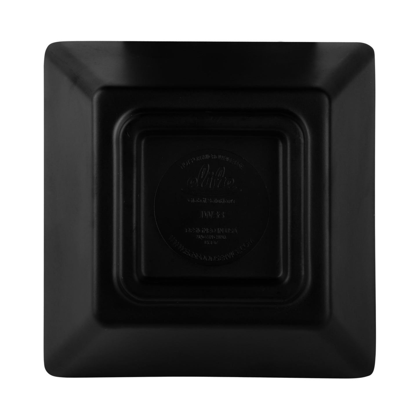 Melamine Square Ramekin - Black