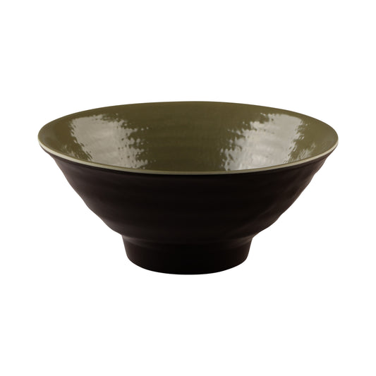 Melamine Bowl - Aubergine Matte Finish Outside/Lizard Gloss Finish Inside