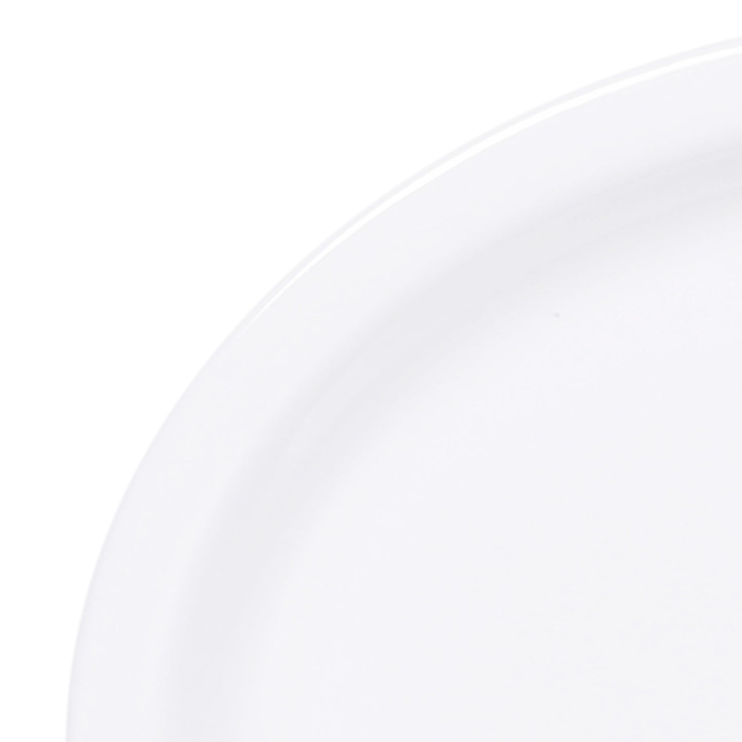 Melamine Oval Plate - White