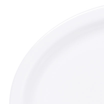 Melamine Oval Plate - White