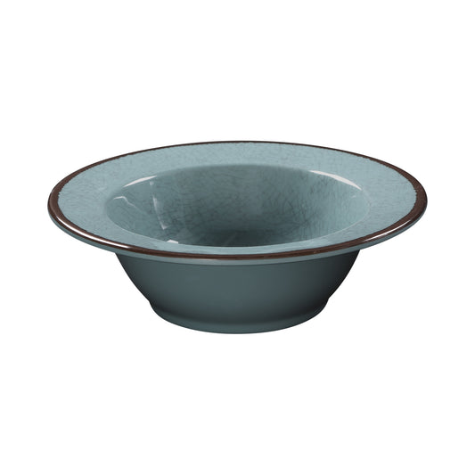 Melamine Round Crackle Bowl - Cameo Blue