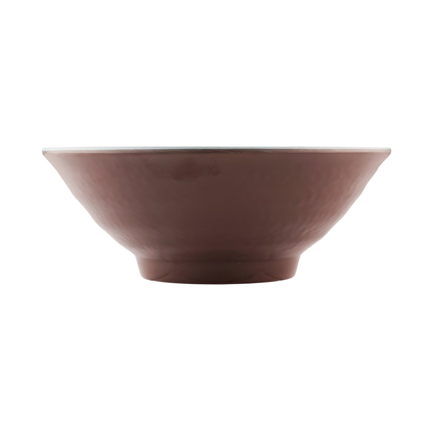 Melamine Bowl - Aubergine Matte Finish Outside/Abyss Gloss Finish Inside