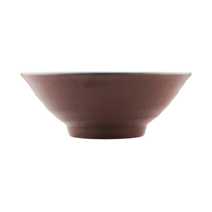 Melamine Bowl - Aubergine Matte Finish Outside/Abyss Gloss Finish Inside