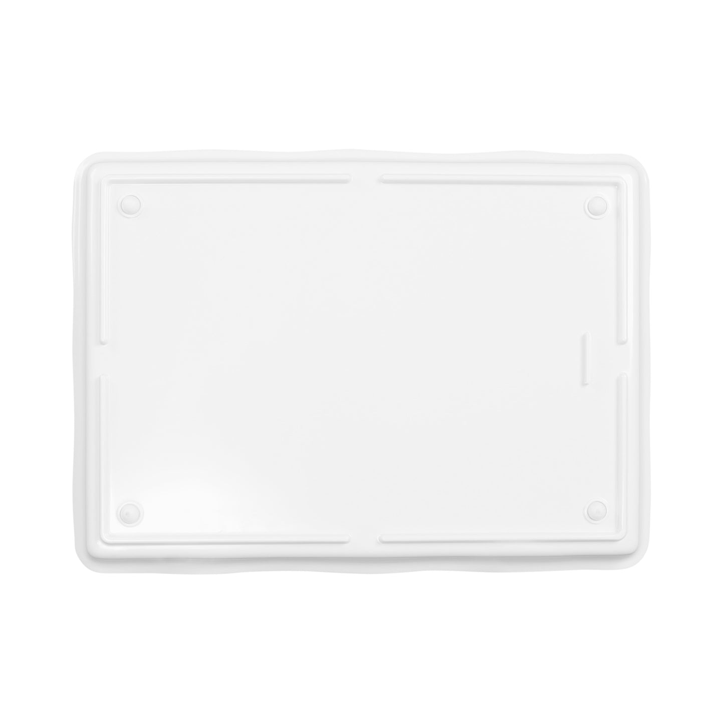 Melamine Rectangular Organic Tray - White