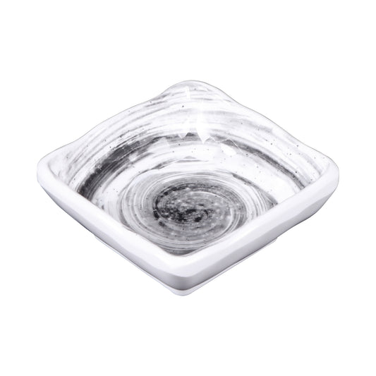 Melamine Square Ramekin - Black Design