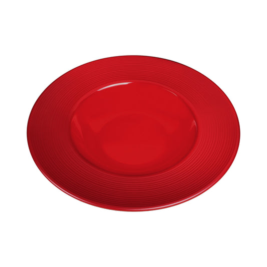 Melamine Round Past/Soup Bowl - Red Glaze