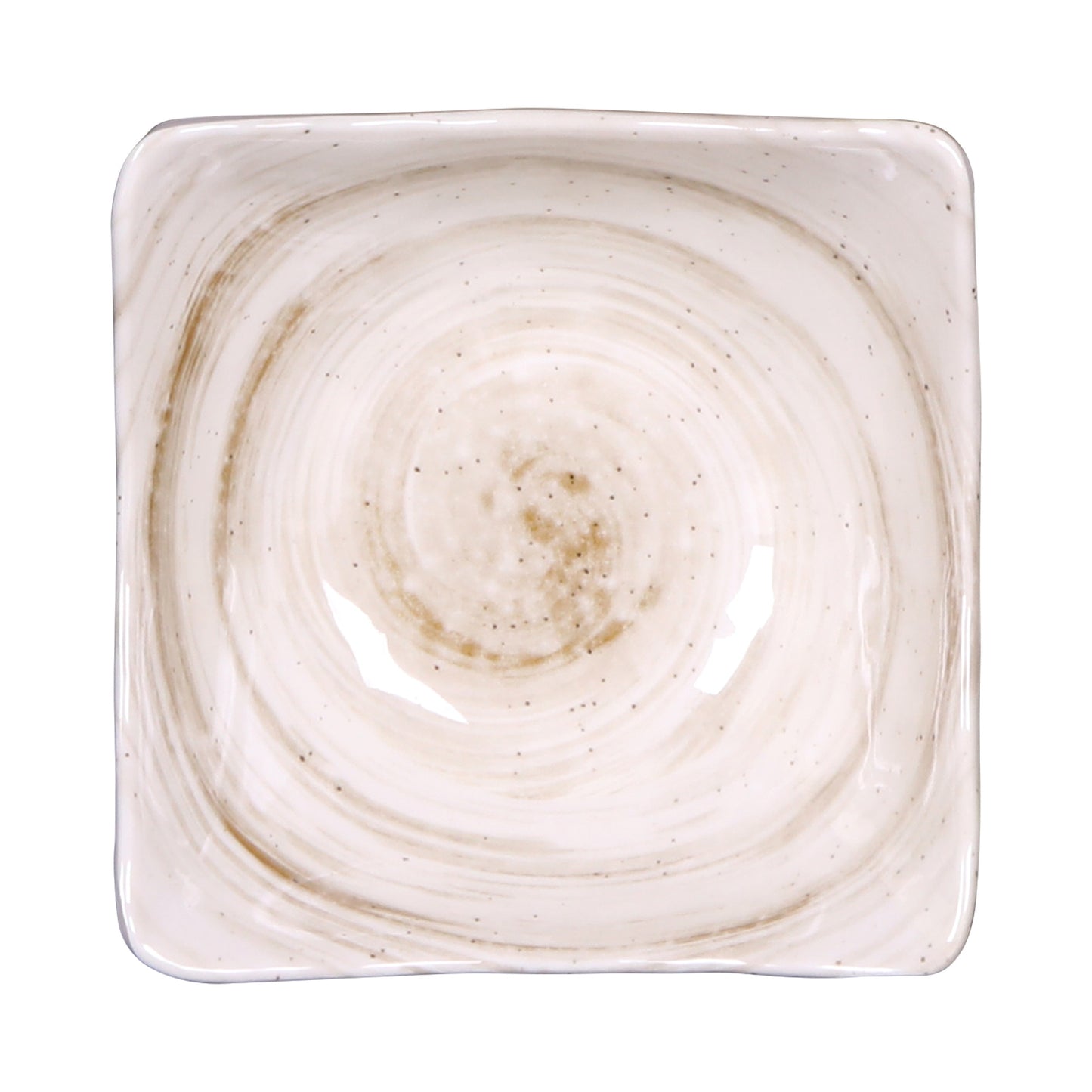 Melamine Square Bowl - Taupe Design
