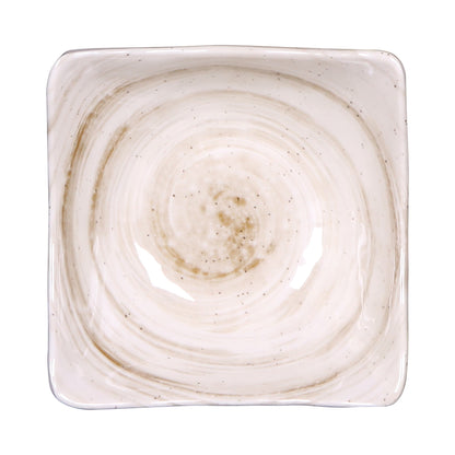Melamine Square Bowl - Taupe Design