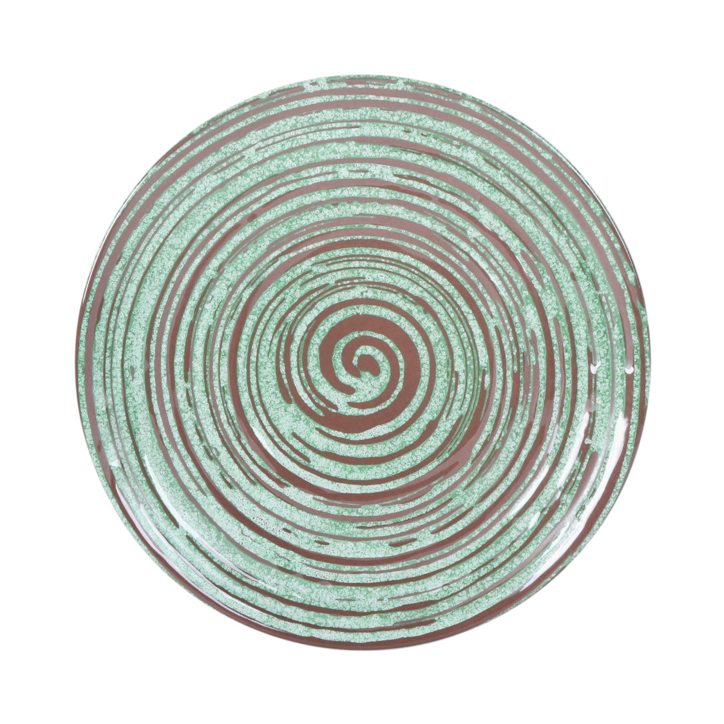 Melamine Round Plate - Stardust Green