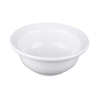 Melamine Round Swirl Bowl - White