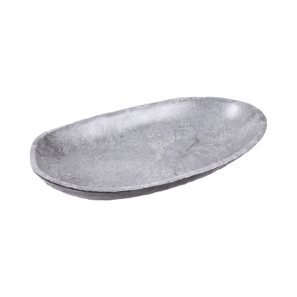 Melamine Oval Bowl - Coal
